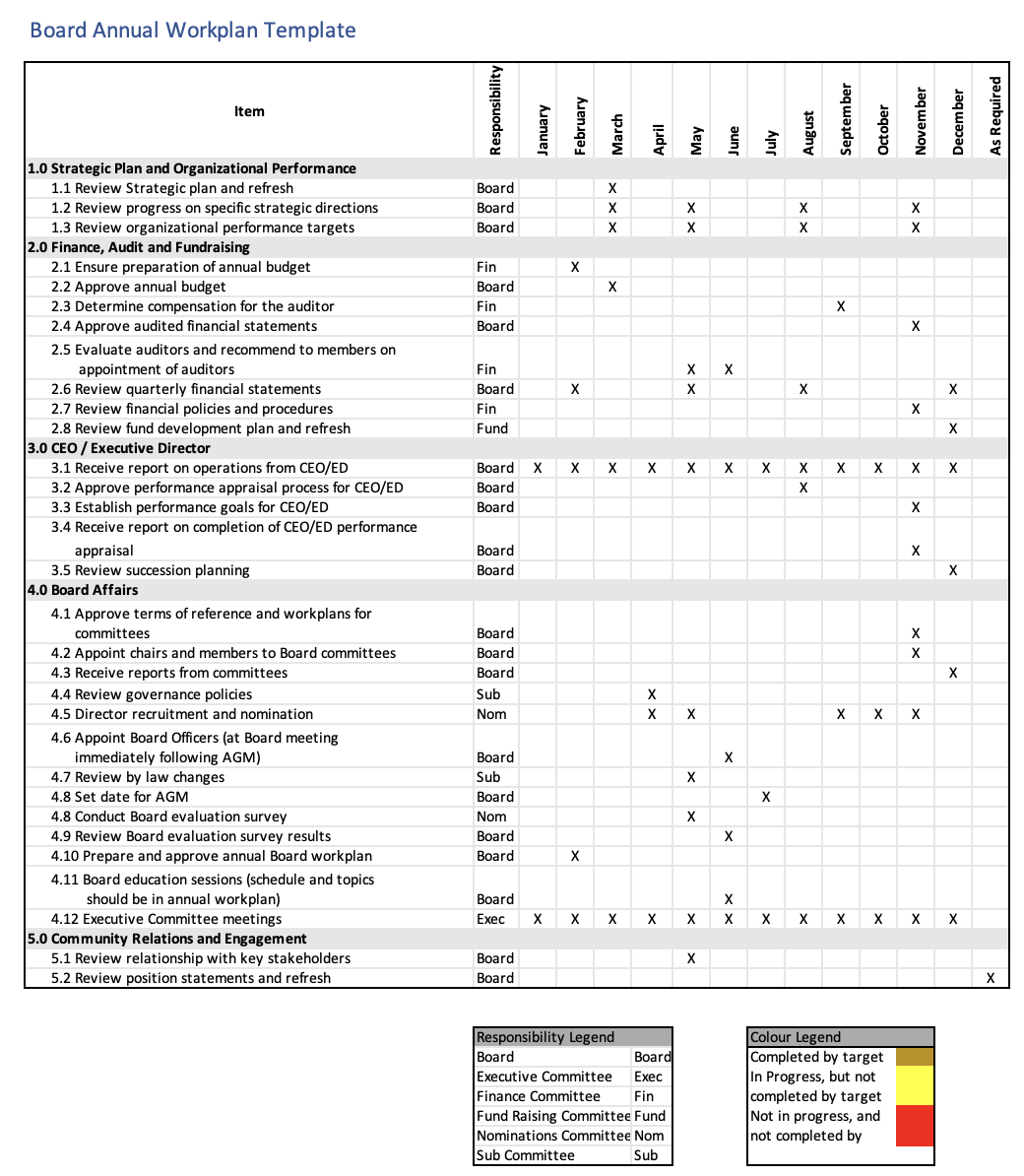 Download your Annual Board Calendar Template BoardPro